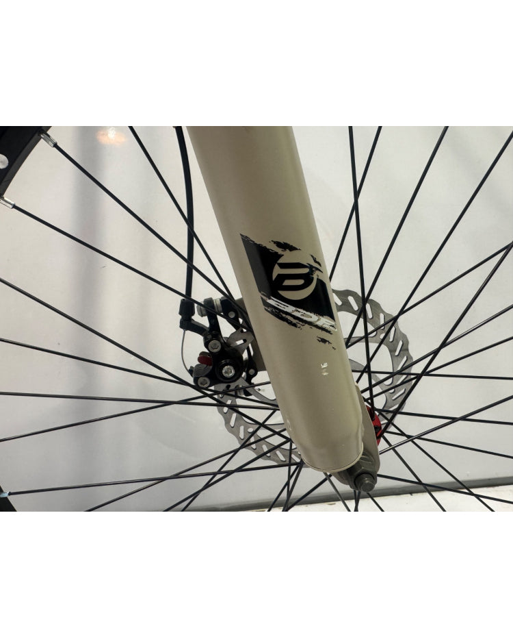 Grey Purple Front Shock Bicycle