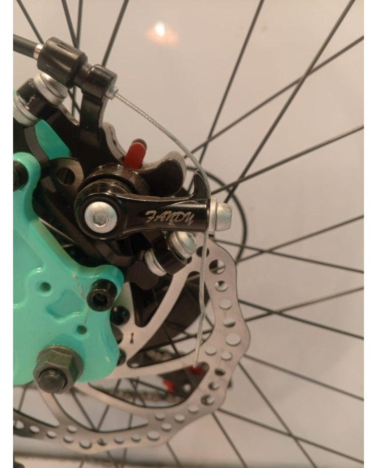 Sea Green & White Front Suspension Fork – Stylish Shock Absorbe