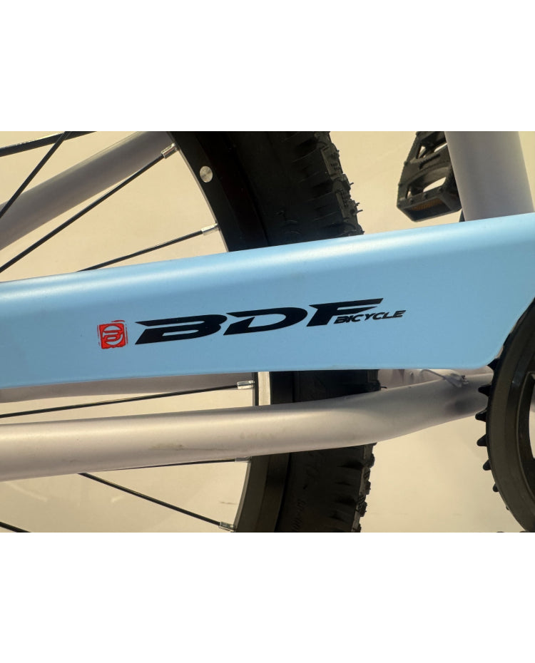 Ash White & Sea Blue Front Shock Bicycle