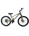 Grey Purple Front Shock Bicycle