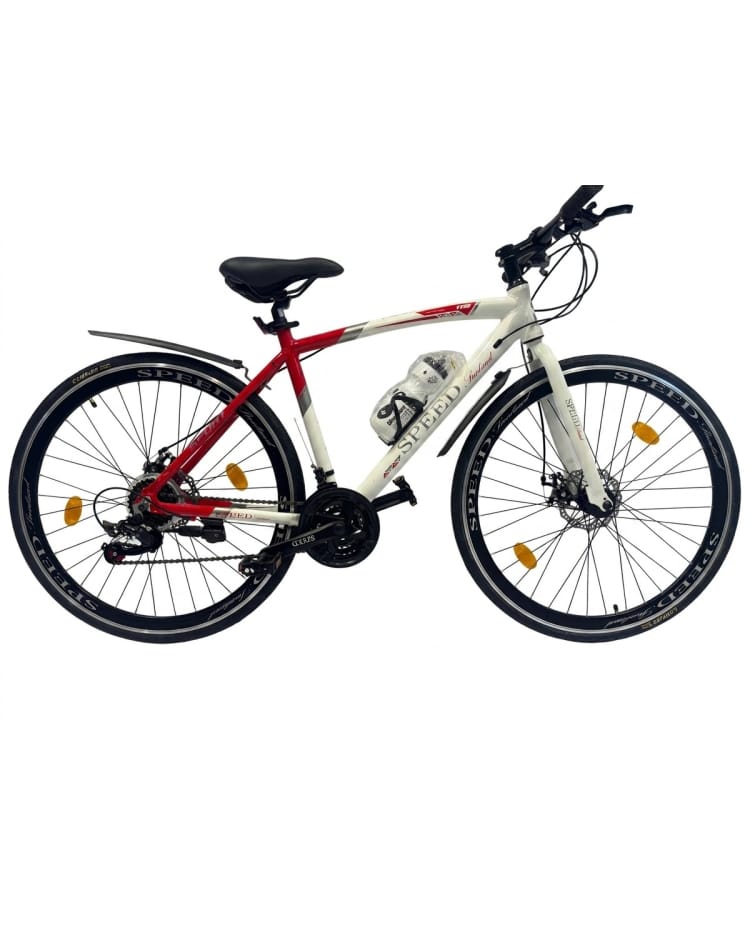 Hybrid Bicycle 700C – White & Red